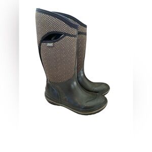 BOGS Classic High Herringbone Waterproof Insulated Rain Snow Boots Size 9 (EU40)